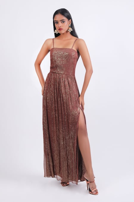 Swatee Singh Strappy Sleeve Dress 