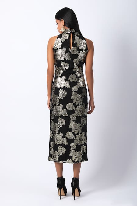 Swatee Singh Embroidered Bodycon Dress 