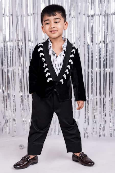 Kids clearance blazer black