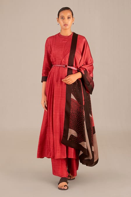 AMPM Rafa Pleated Kurta Palazzo Set 