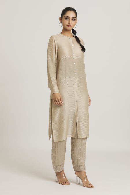 Urvashi Kaur Stripe Pattern Pant 