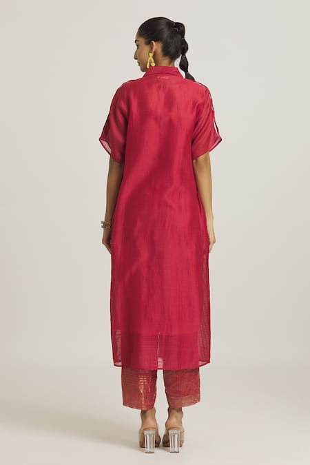 Urvashi Kaur Button Down Shirt Dress 