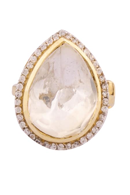 Ivorine Pearl Shaped Ring 