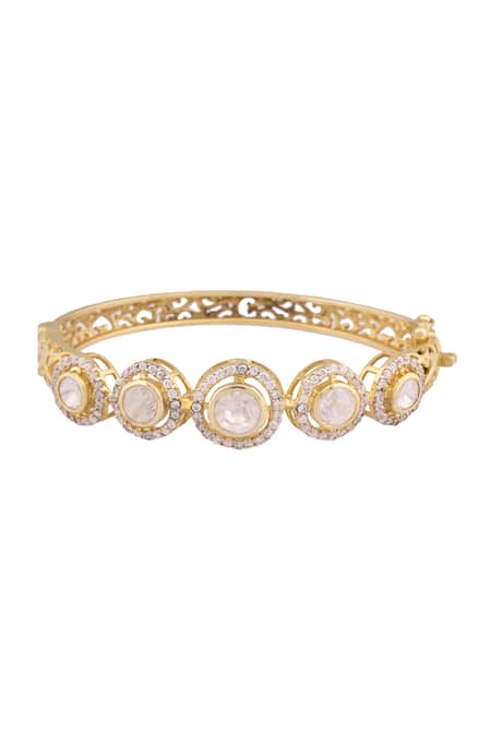 Ivorine Stone Embellished Bracelet 