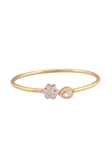 Ivorine Floral Embellished Bracelet 