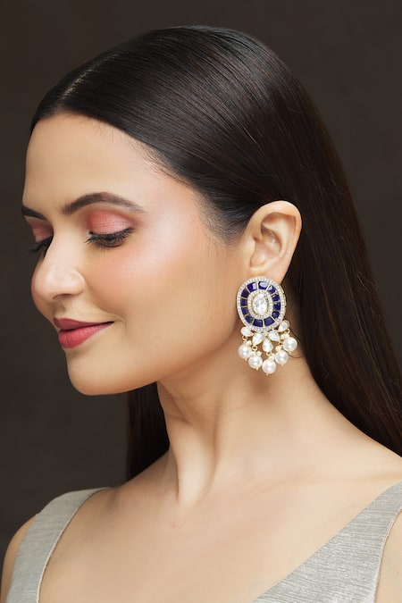Ivorine Stone Embellished Drops 