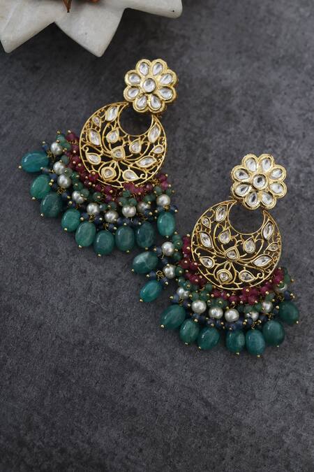 Beautiful All Colors Kundan Jhumka Earrings Jewelry Set, Gold Plated Jhumki  Indian Jewelry Set Jhumka - Etsy