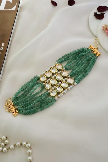 Paisley Pop Kundan Bracelet 
