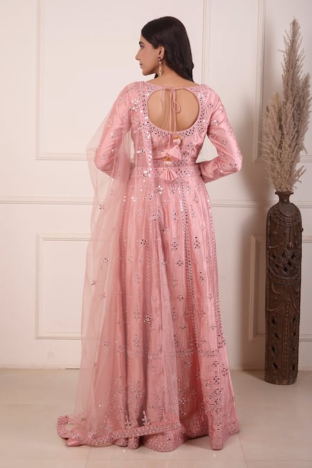 Abbaran Mirror Embroidered Lehenga Set 