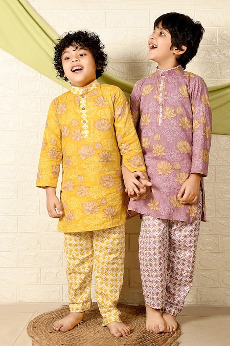 The Plum Bum Cotton Printed Kurta Set 
