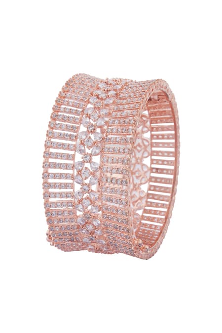 Moh-Maya By Disha Khatri Crystal Cutwork Bangle 