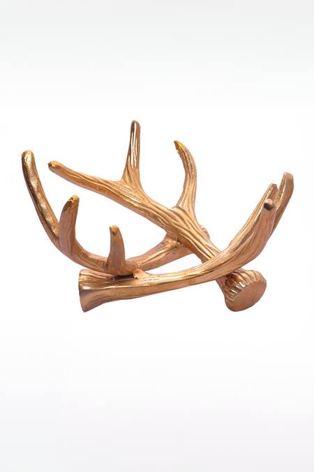 Shop_Assemblage_Silver Lightweight Metal And Iron With Nickle Plating, Hammered Bowl Twig Stand_Online_at_Aza_Fashions