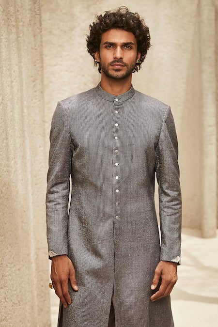 Matsya Global Raw Silk Kurta Set 