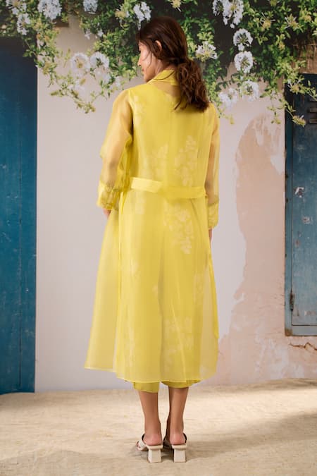 Arcvsh By Pallavi Singh Floral Print Jumpsuit With Jacket 