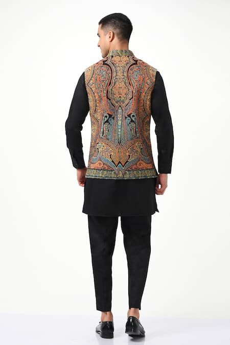 Taroob Vintage Kashmiri Sozni Nehru Jacket 