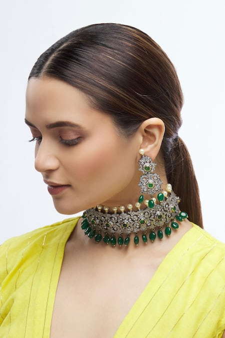 Moh-Maya by Disha Khatri Stone Choker Set 
