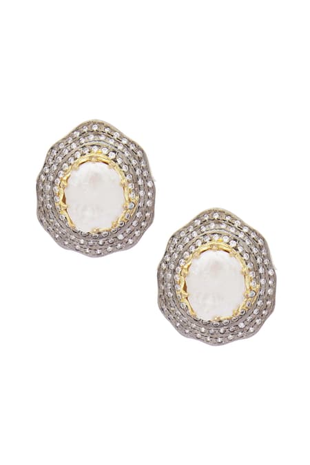 Moh-Maya By Disha Khatri Bead Stud Earrings 