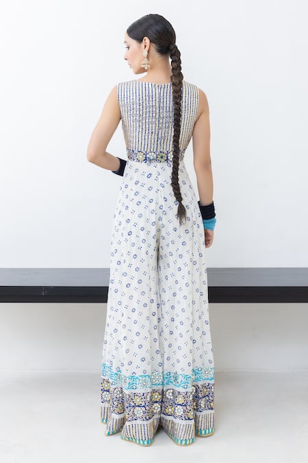 Pooja Rajgarhia Gupta Indu Floral Print & Embellished Jumpsuit 