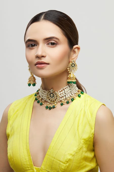 Moh-Maya by Disha Khatri Kundan Choker Set 