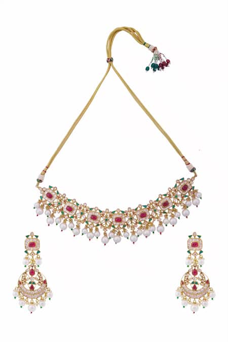Moh-Maya By Disha Khatri Kundan Choker Set 