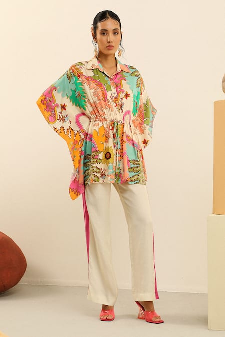 Africa kimono jacket and trouser by kumoluoluwadunsin36 - 2 pieces set -  Afrikrea