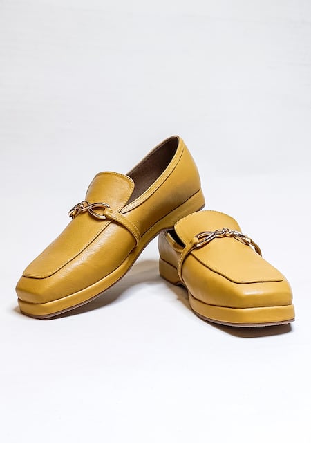 Yellow on sale gucci loafers