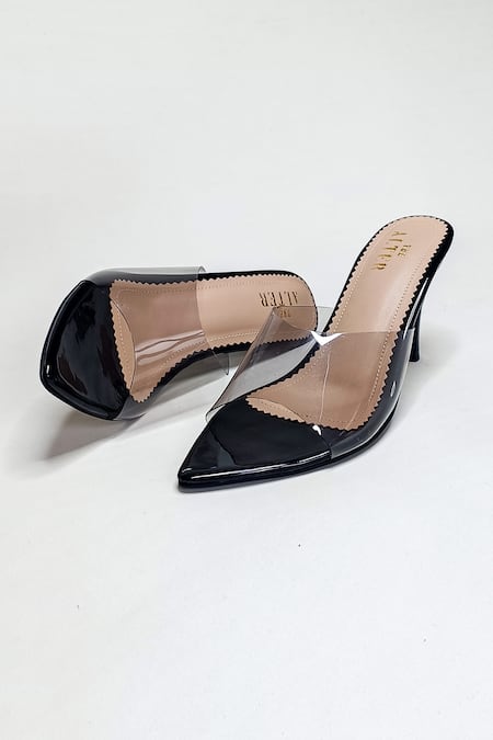 Shop_The Alter_Black Amby Clear Strap Stilettos _Online_at_Aza_Fashions
