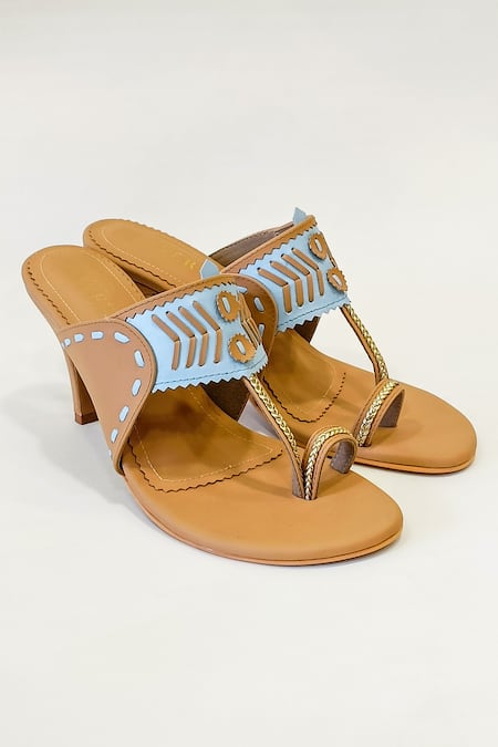 Kolhapuri sandals with online heels