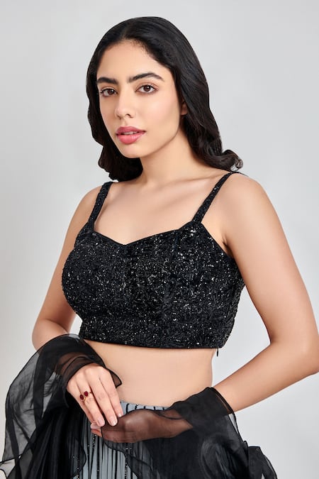 Shop Meenagurnam Grey Viscose, Georgette Sequins, Crystals, Ombre Embellished Lehenga Set Online at Aza Fashions Shop_Meenagurnam_Grey Viscose, Georgette Sequins, Crystals, Ombre Embellished Lehenga Set _Online_at_Aza_Fashions