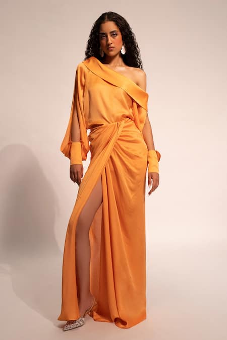 Aroka Plain Slit Sleeve Top 