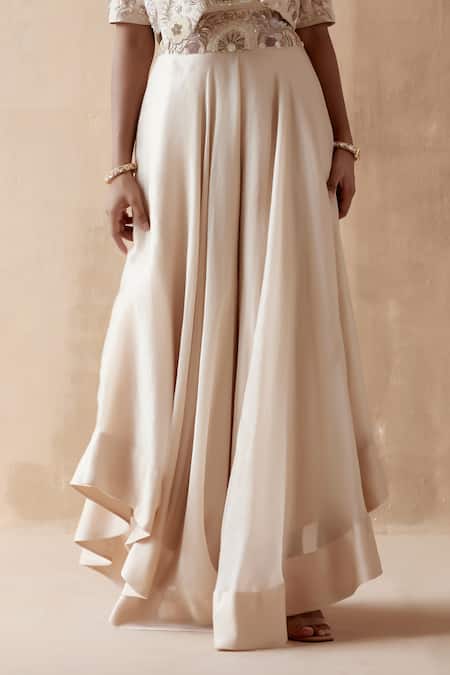 Buy Aman Takyar Ivory Organza, Silk Sequins, Embroidery, Zari Collared, Jacket With Sharara Set Online at Aza Fashions Buy_Aman Takyar_Ivory Organza, Silk Sequins, Embroidery, Zari Collared, Jacket With Sharara Set _Online_at_Aza_Fashions