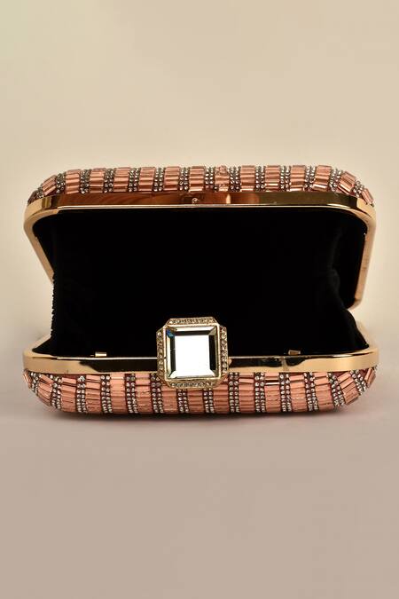 Shop_Alor Bags_Pink Crystals Regalia Embellished Clutch _Online_at_Aza_Fashions