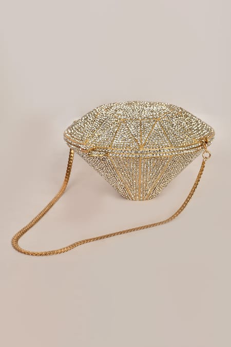 Geometric Diamond Shaped Womens Evening Clutch Gold Clutch Purse With  Crystals Gold/Silver From Weddings_mall, $85.07 | DHgate.Com