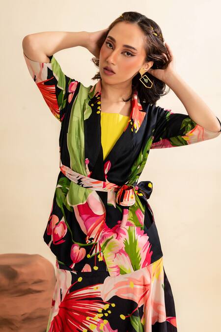 Buy That Thing You Love Multi Color Satin, Cotton Floral Bloom Pattern Jacket Online at Aza Fashions Buy_That Thing You Love_Multi Color Satin, Cotton Floral Bloom Pattern Jacket _Online_at_Aza_Fashions