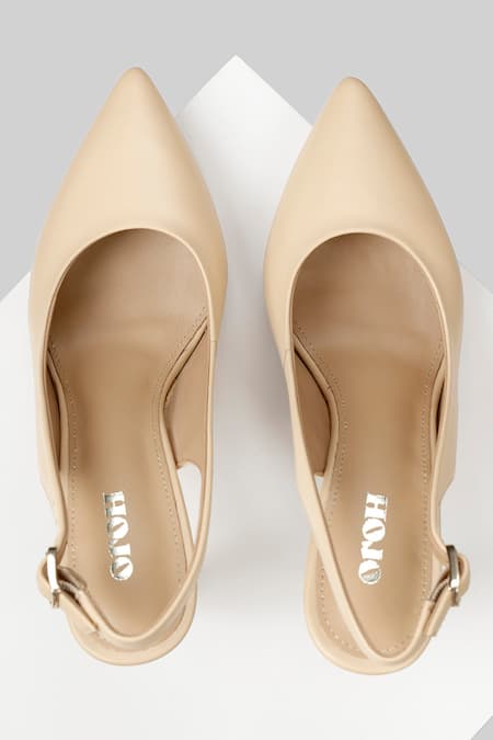 Shop Oroh Pink Valencia Round Toe Pumps at Aza Fashions Shop_Oroh_Pink Valencia Round Toe Pumps _at_Aza_Fashions