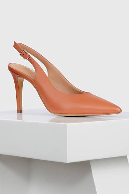 Buy Oroh Brown Valencia Leather Round Toe Pumps Online at Aza Fashions Buy_Oroh_Brown Valencia Leather Round Toe Pumps _Online_at_Aza_Fashions