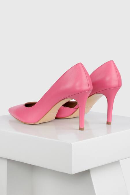 Oroh Pink Barcelona Leather Pump Heels Online at Aza Fashions Oroh_Pink Barcelona Leather Pump Heels _Online_at_Aza_Fashions