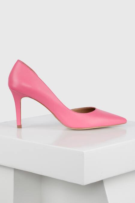Buy Oroh Pink Barcelona Leather Pump Heels Online at Aza Fashions Buy_Oroh_Pink Barcelona Leather Pump Heels _Online_at_Aza_Fashions