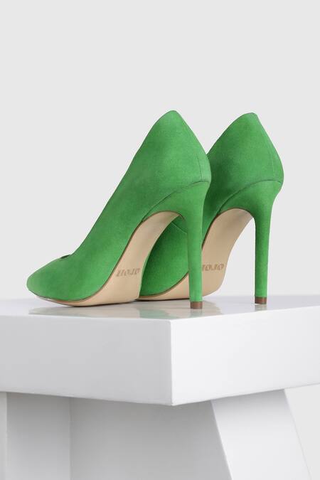 Oroh Green Madrid Pencil Pump Heels Online at Aza Fashions Oroh_Green Madrid Pencil Pump Heels _Online_at_Aza_Fashions