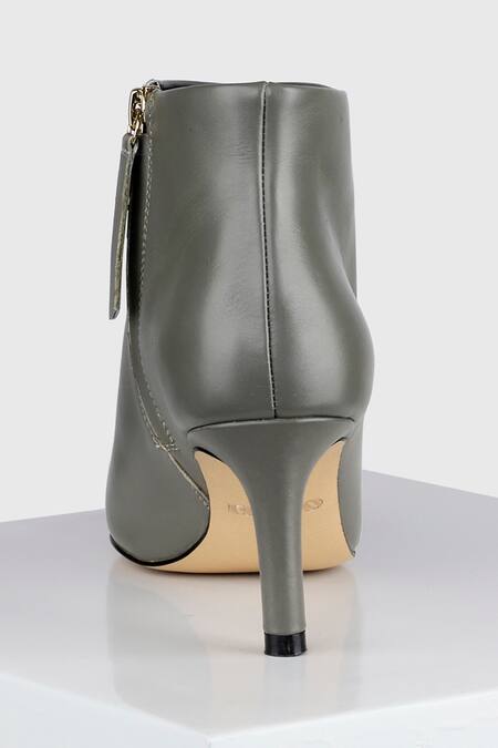 Buy Oroh Grey Molina Pencil Heel Leather Boots Online at Aza Fashions Buy_Oroh_Grey Molina Pencil Heel Leather Boots _Online_at_Aza_Fashions