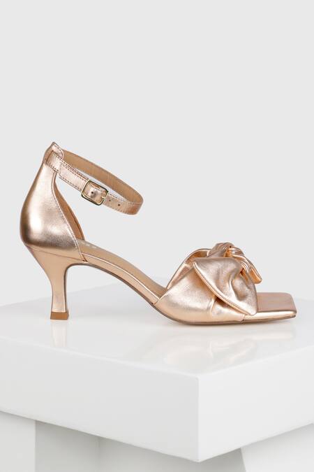 Buy Oroh Pink Manises Leather Square Toe Heels Online at Aza Fashions Buy_Oroh_Pink Manises Leather Square Toe Heels _Online_at_Aza_Fashions