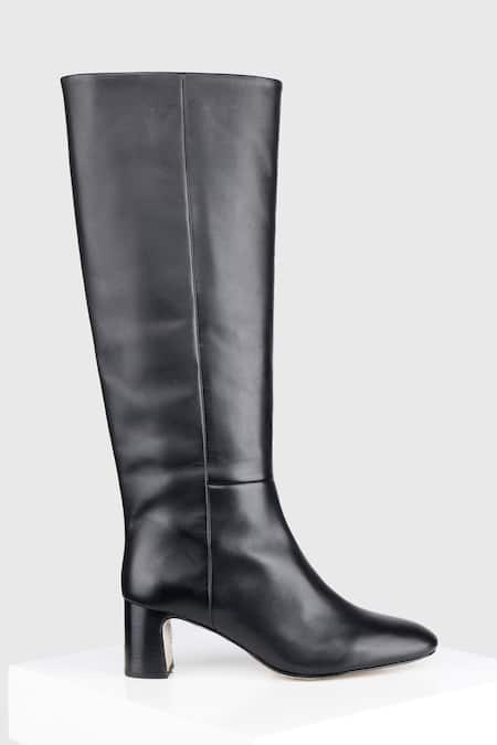 Oroh Black Genuine Leather Tubo Boots Online at Aza Fashions Oroh_Black Genuine Leather Tubo Boots _Online_at_Aza_Fashions