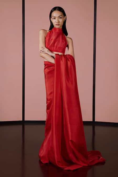 Ekaya Banaras Handwoven Saree With Unstitched Blouse Fabric 