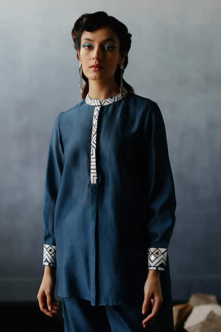 Avacara Neel Patchwork Kurta & Pant Co-ord Set 