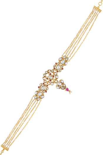 Shop Tribe Amrapali Gold Plated Amira Mughal Stone Studded Choker Online at Aza Fashions Shop_Tribe Amrapali_Gold Plated Amira Mughal Stone Studded Choker _Online_at_Aza_Fashions