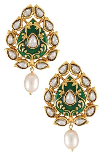 Tribe Amrapali Gulrang Embellished Earrings 