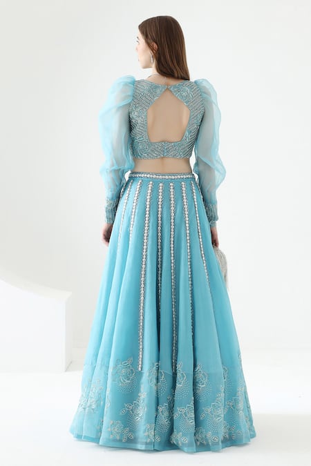 Mehak Talreja Couturre Tanisha Pearls Work Lehenga With Blouse 