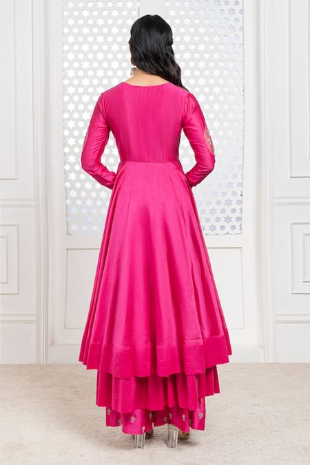 The Aarya Bodice Embroidered Anarkali Palazzo Set 