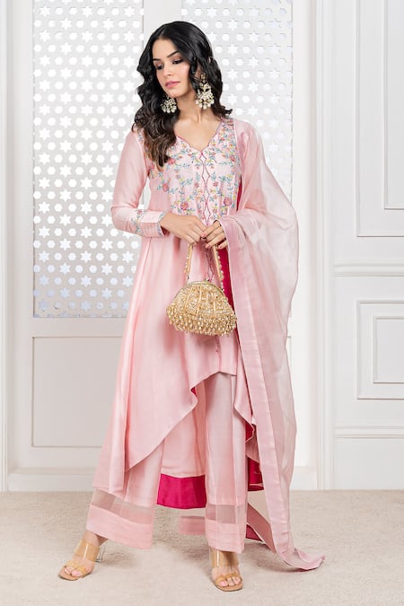 The Aarya Bodice Hand Embroidered Anarkali Set 