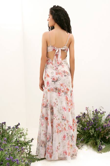 WAYF Natasha Floral Maxi Wrap Dress